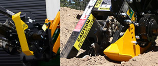 Mini Bigfoot trencher - Skid foot can be seen from the cab - Digga Australia