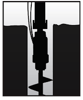 digga drive with hydraulic port at an ideal angle for drilling